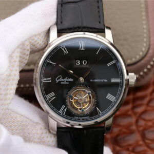 Replica Glashutte Senator Tourbillon 1-94-03-04-04-04 R8 Factory Black Strap