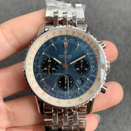 Replica Breitling Navitimer 1 B01 AB0121211C1A1 GF Factory Stainless Steel Strap