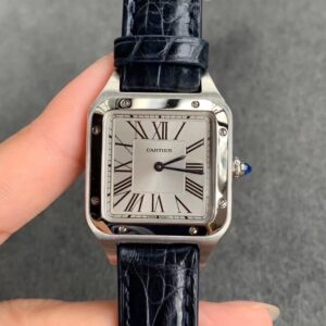 Replica Cartier Santos WSSA0023 Ladies Black Strap