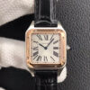 Replica Cartier Santos W2SA0012 Ladies Black Rubber Strap