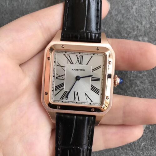 Replica Cartier Santos WGSA0021 Men Watches Black Strap