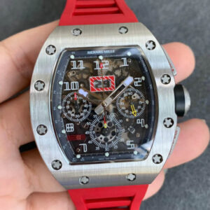 Replica Richard Mille RM011 KV Factory Rubber Strap