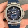 Replica Patek Philippe Nautilus 5726 GR Factory Blue Rubber Strap