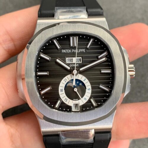 Replica Patek Philippe Nautilus 5726 GR Factory Rubber Strap