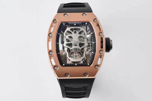 Replica Richard Mille RM052 Tourbillon EUR Factory Black Rubber Strap