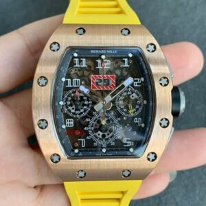 Replica Richard Mille RM011 KV Factory Rubber Strap