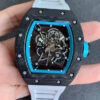 Replica Richard Mille RM055 KV Factory Carbon Fiber Rubber Strap