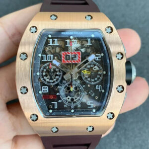 Replica Richard Mille RM011 KV Factory Brown Strap