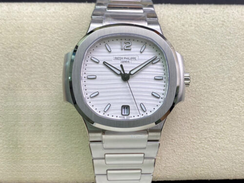 Replica Patek Philippe Nautilus Ladies 7118/1A-010 3K Factory White Dial