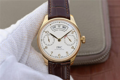 Replica IWC Portugieser IW503502 YL Factory Brown Strap