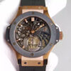 Replica Hublot Big Bang Hollow Tourbillon Black Strap