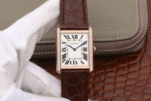 Replica Cartier Tank WT200005 K11 Factory Diamond-Set Bezel