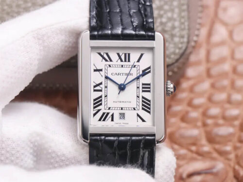 Replica Cartier Tank WSTA0029 V9 Factory Black Strap