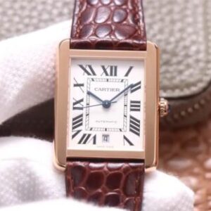 Replica Cartier Tank W5200026 V9 Factory White Dial