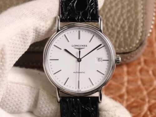 Replica Longines Presence L4.790.4.12.2 KY factory Black Strap