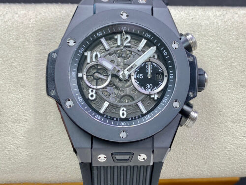 Replica Hublot BIG BANG Unico 421.CI.1170.RX ZF Factory Black Rubber Strap