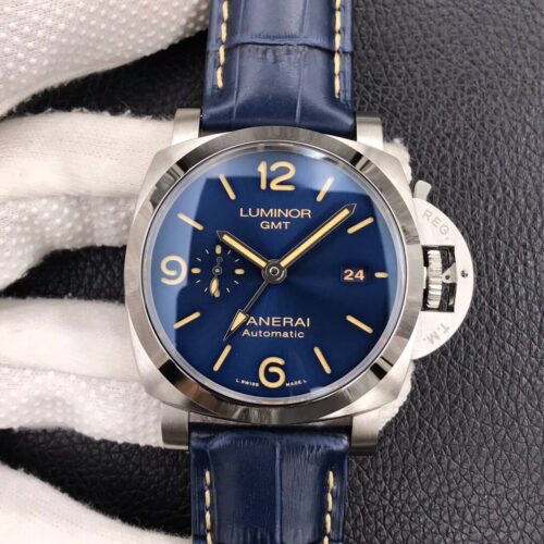 Replica Panerai Luminor GMT PAM01033 VS Factory Blue Dial