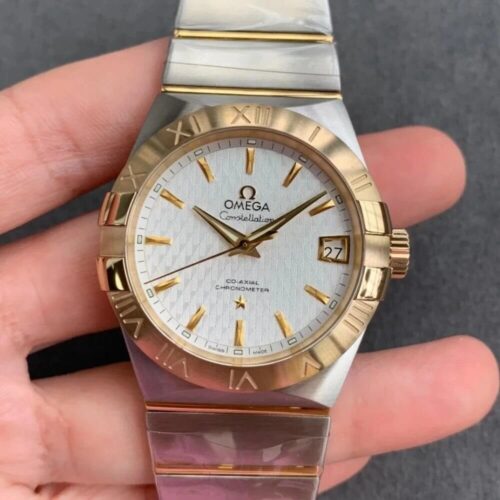 Replica Omega Constellation 123.20.38.21.02.006 VS Factory Gold Bezel