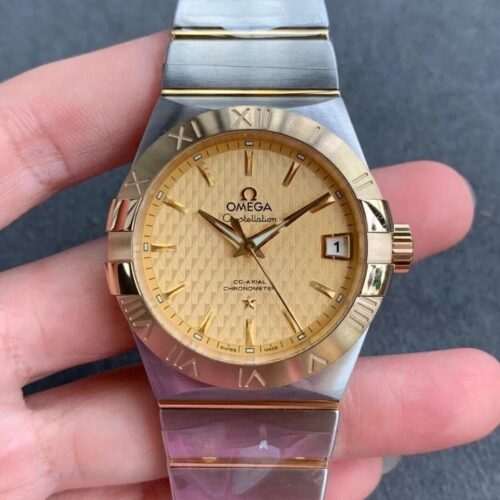 Replica Omega Constellation 123.20.38.21.08.002 VS Factory Yellow Dial