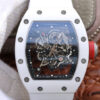 Replica Richard Mille RM055 KV Factory White Rubber Strap