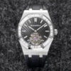 Replica Audemars Piguet Royal Oak Tourbillon R8 Factory Black Rubber Strap