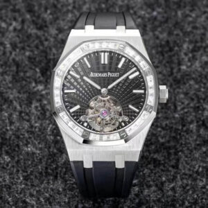 Replica Audemars Piguet Royal Oak Tourbillon R8 Factory Black Rubber Strap