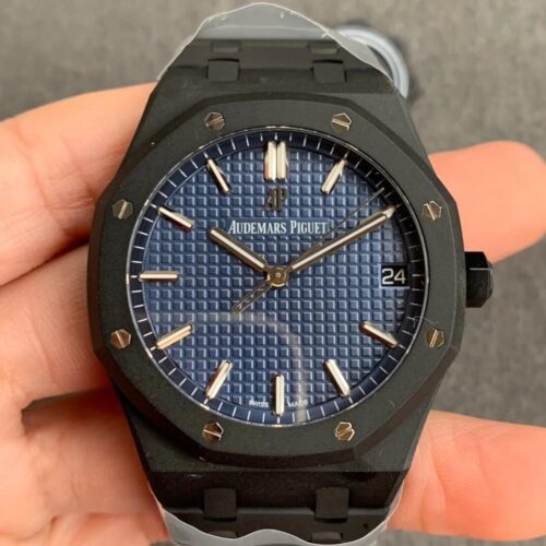 Replica Audemars Piguet Royal Oak 15500 DLC Version ZF Factory Black Case