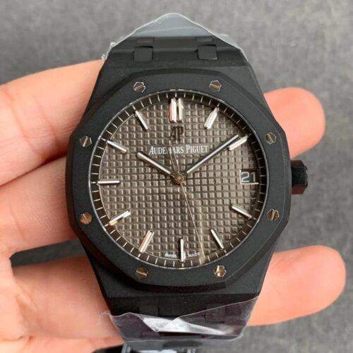 Replica Audemars Piguet Royal Oak 15500 DLC Version ZF Factory Carbon Fiber Case