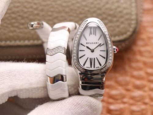 Replica Bvlgari Serpenti BV Factory Diamond-Set Bezel