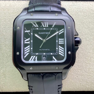 Replica Cartier Santos WSSA0039 GF Factory Black Strap