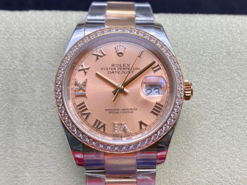 Replica Rolex Datejust M126281RBR-0016 EW Factory Pink Dial