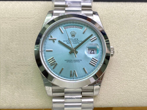 Replica Rolex Day Date M228206-0044 EW Factory Blue Dial