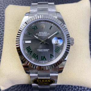 Replica Rolex Datejust M126334-0021 Clean Factory Grey Strap