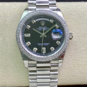 Replica Rolex Day Date 118346 36MM EW Factory Stainless Steel Strap