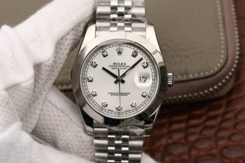 Replica Rolex Datejust M126300 EW Factory Diamond-set Dial