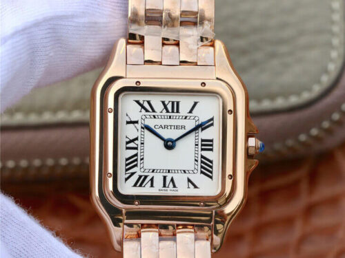 Replica Panthere De Cartier WGPN0007 27MM 8848 Factory White Dial