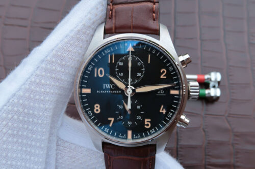 Replica IWC Pilot IW387808 ZF Factory Brown Strap