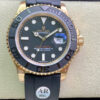 Replica Rolex Yacht Master 116655 AR Factory Black Rubber Strap