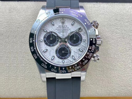 Replica Rolex Daytona M116519LN-0038 Noob Factory Grey Rubber Strap