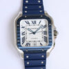 Replica Cartier Santos GF Factory Rubber Strap