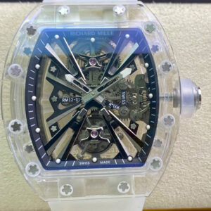 Replica Richard Mille RM12-01 RM Factory Transparent White Strap