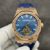 Replica Audemars Piguet Royal Oak Tourbillon R8 Factory Blue Rubber Strap