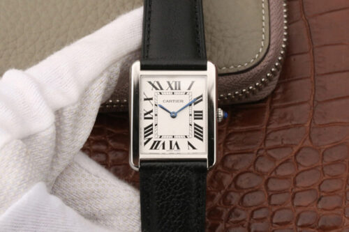 Replica Cartier Tank WSTA0028 K11 Factory Black Strap