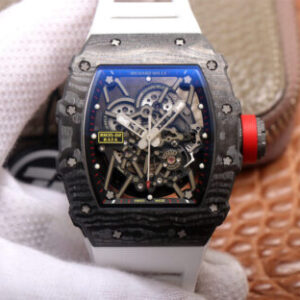 Replica Richard Mille RM35-02 ZF Factory White Rubber Strap