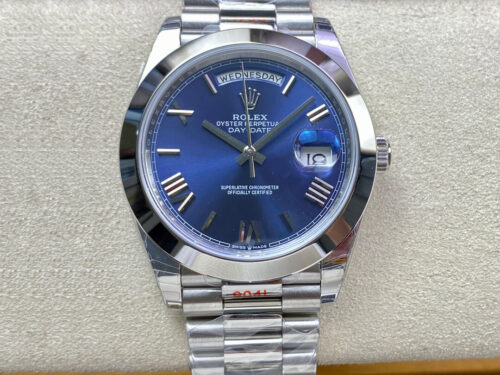 Replica Rolex Day Date M228206-0015 EW Factory Stainless Steel Strap