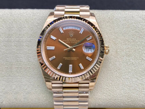 Replica Rolex Day Date 228235 EW Factory V2 Gold Strap