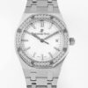 Replica Audemars Piguet Royal Oak 77350ST 8F Factory Diamond-Set Bezel