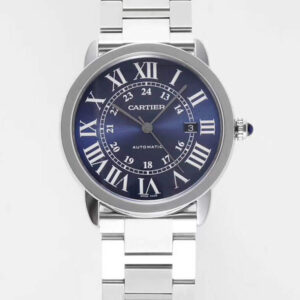 Replica RONDE DE CARTIER WSRN0023 AF Factory Blue Dial