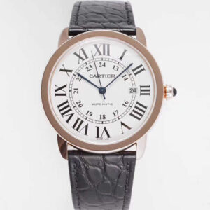 Replica RONDE DE CARTIER W6701009 AF Factory Leather Strap