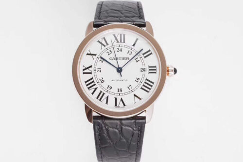 Replica RONDE DE CARTIER W6701009 AF Factory Leather Strap